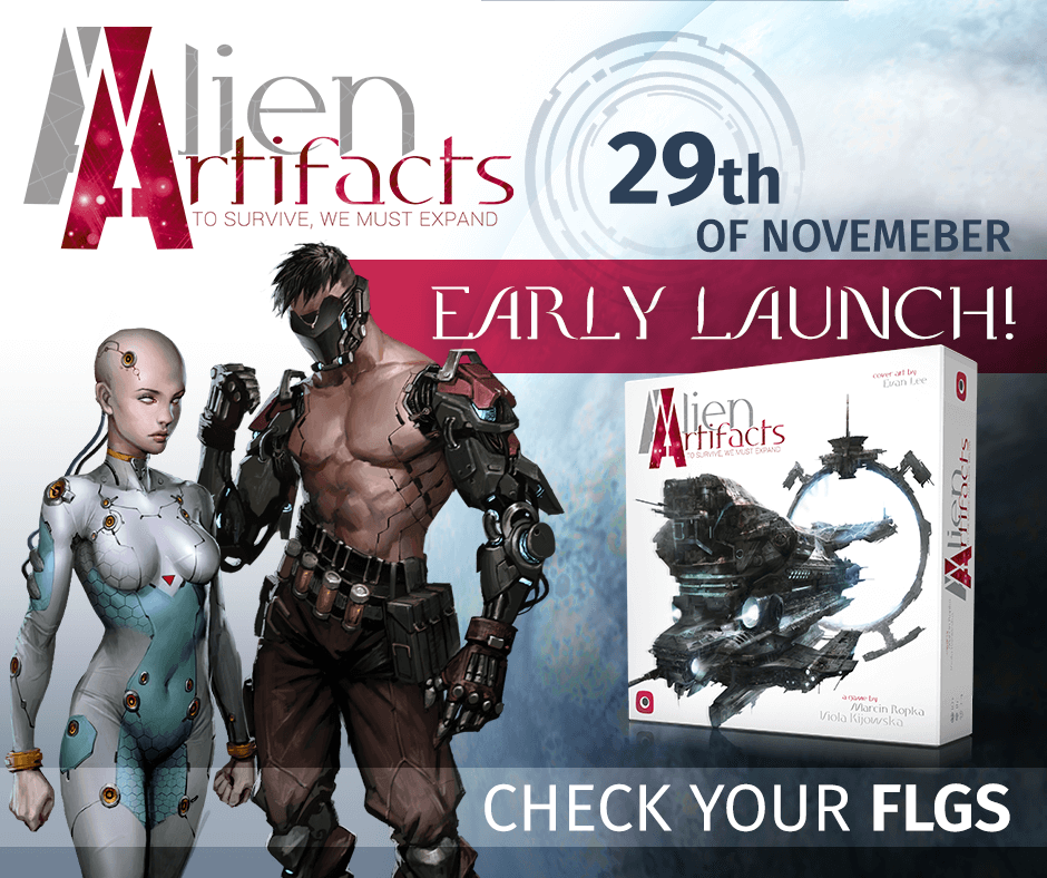 Alien Artifacts Early Launch – visit your FLGS today!