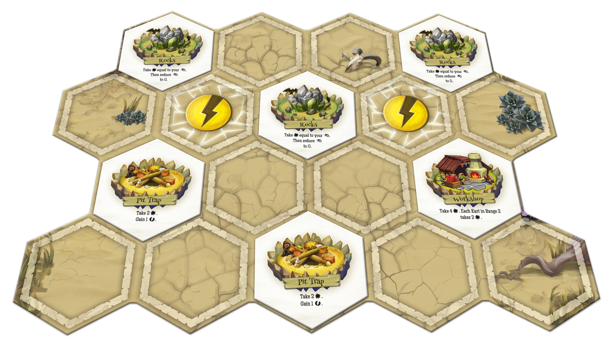 planszka pustynna z obstaclami