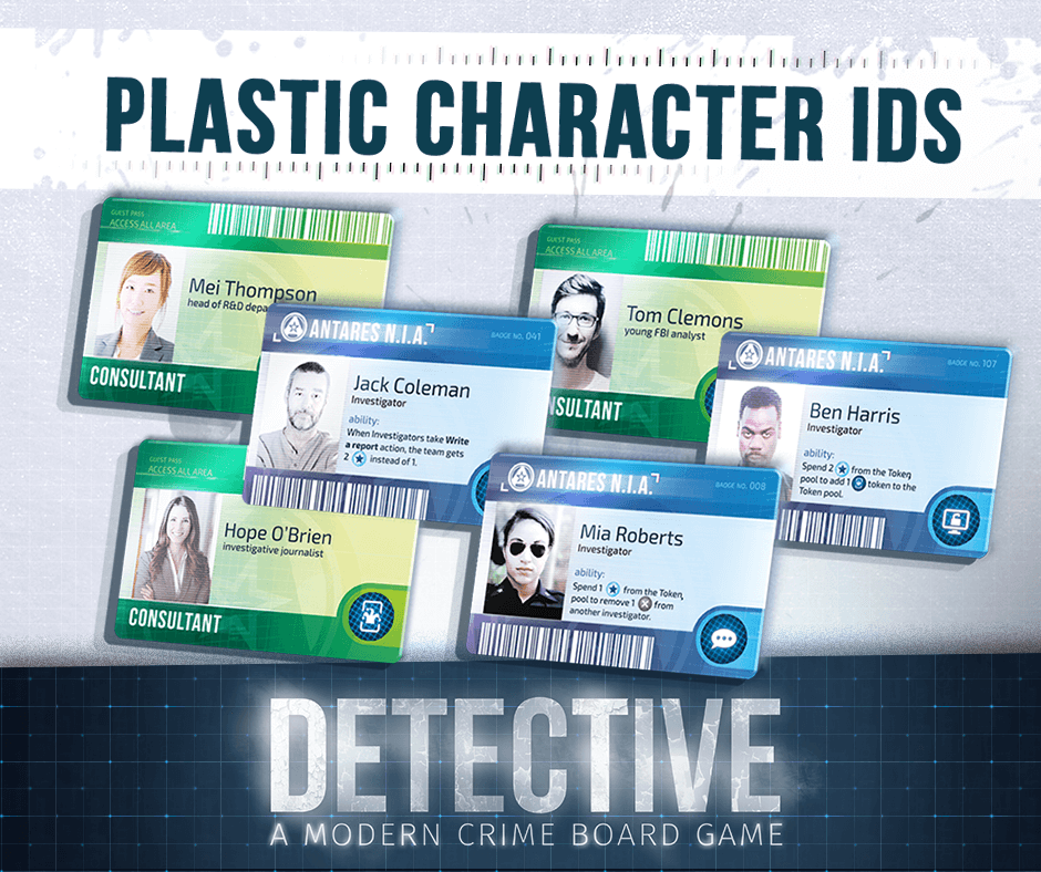 Buy Detective Plastic Character IDs