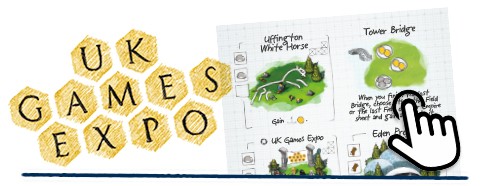 Imperial Settlers: Roll & Write UK Games Expo promo sheet