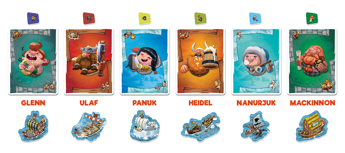 Empires of the North - 6 clans and their tokens