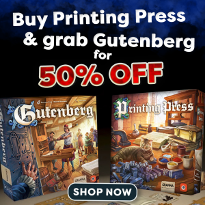 printing press and gutenberg promo